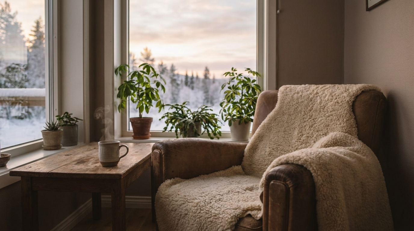 Calm sunlit Canadian counselling room representing safe alcohol withdrawal and recovery